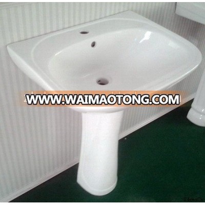 ceramic bathroom sink for two piece pedestal basin